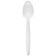 TEASPOON, PLASTIC, WHITE, BULK,1000/CS